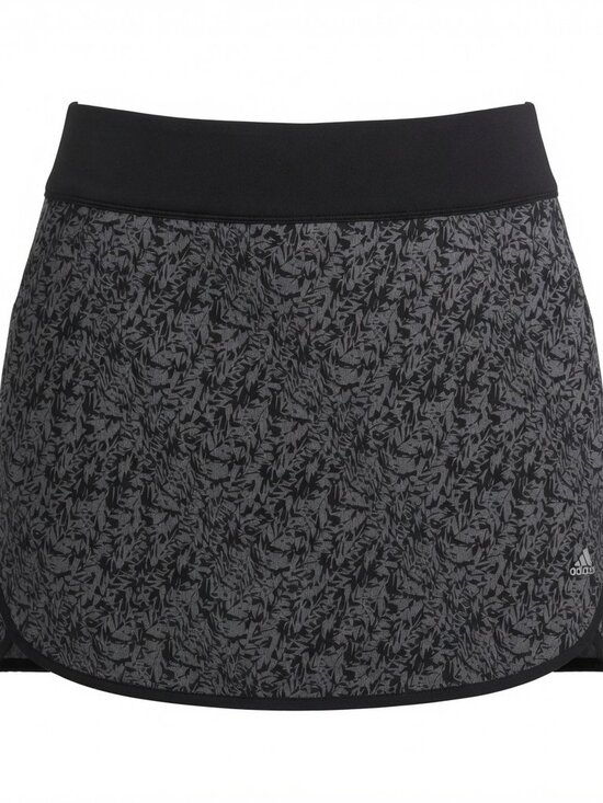 adidas Pants - NWT Adidas Womens L Golf Skort Gray Black Print Stretch Athletic Pockets Skirt